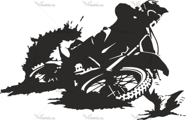 Наклейка Dirtbike enduro