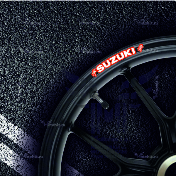 Комплект наклеек на обод колеса мотоцикла SUZUKI HAYABUSA-SYMBOL