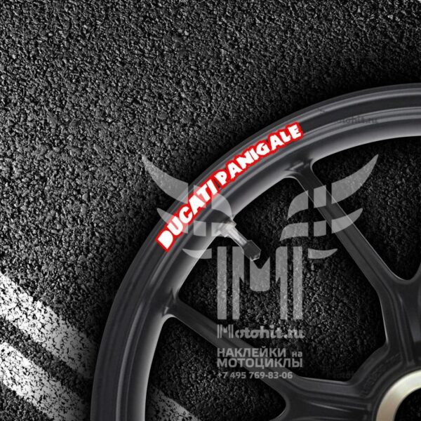Комплект наклеек на обод колеса мотоцикла DUCATI PANIGALE