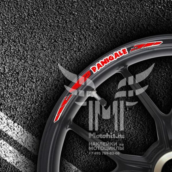 Комплект наклеек на обод колеса мотоцикла DUCATI PANIGALE