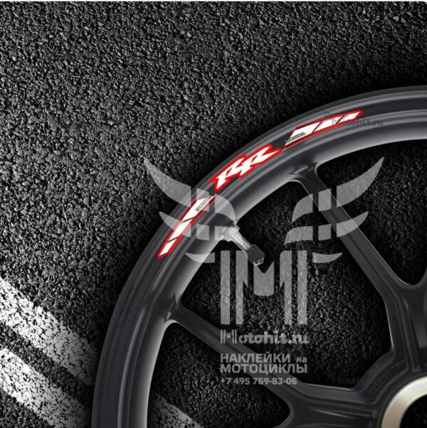 Комплект наклеек на обод колеса мотоцикла HONDA RR