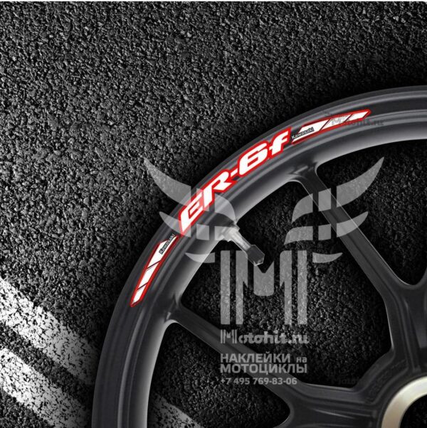 Комплект наклеек на обод колеса мотоцикла KAWASAKI ER-6f