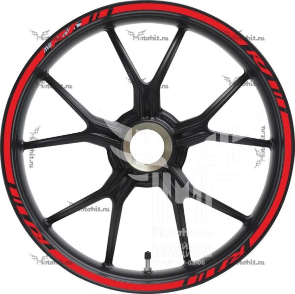 Комплект наклеек на обод колеса мотоцикла YAMAHA R1