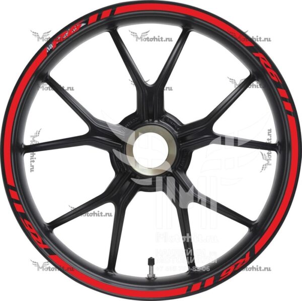 Комплект наклеек на обод колеса мотоцикла YAMAHA R6