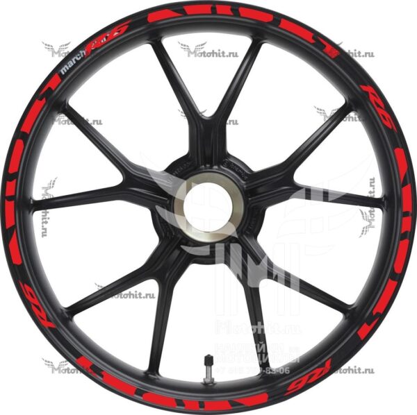 Комплект наклеек на обод колеса мотоцикла YAMAHA R6