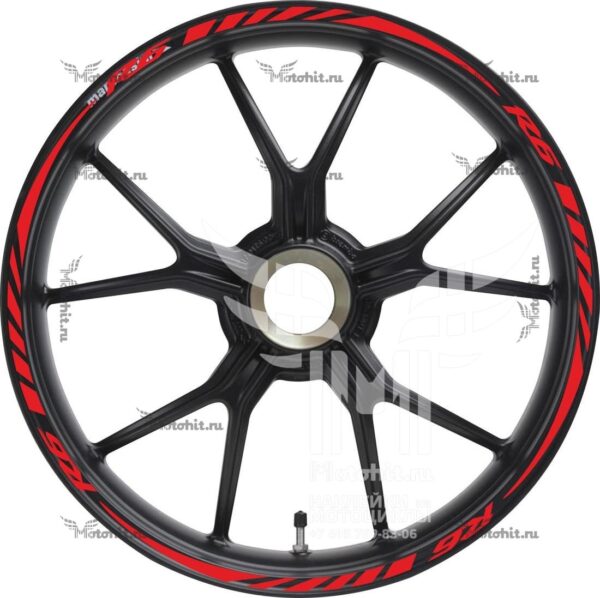 Комплект наклеек на обод колеса мотоцикла YAMAHA R6