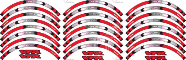Комплект наклеек на обода Honda VFR