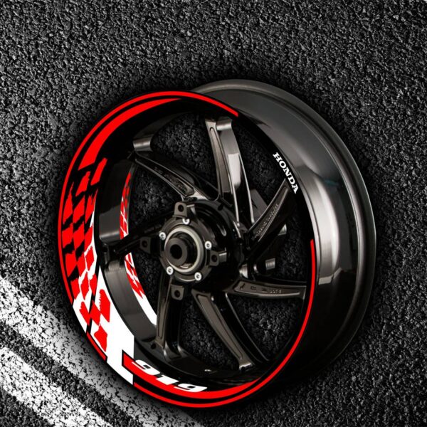 Комплект огненных наклеек на колеса мотоцикла HONDA 919