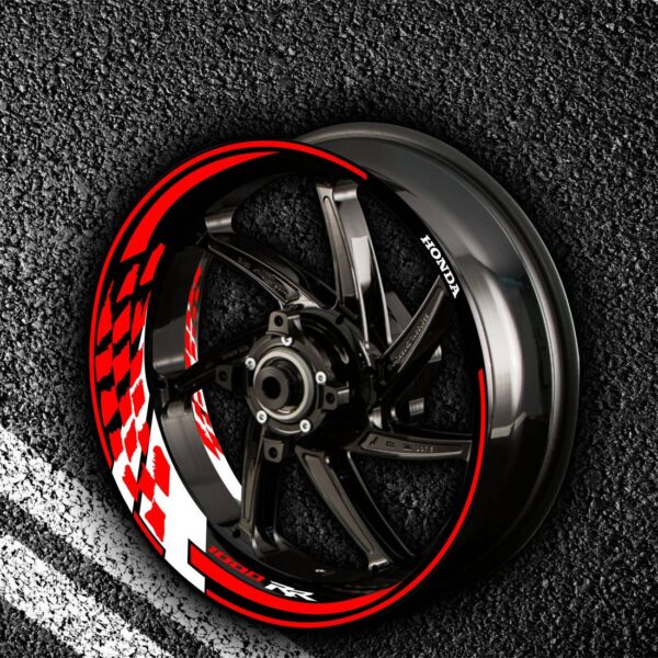 Комплект огненных наклеек на колеса мотоцикла HONDA 1000-RR
