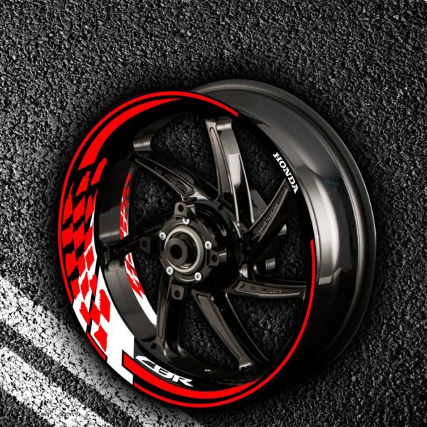 Комплект огненных наклеек на колеса мотоцикла HONDA CBR