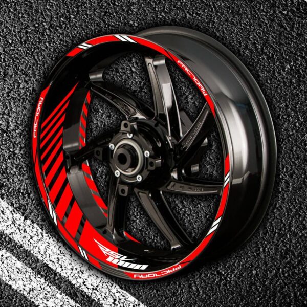 Комплект наклеек с полосами на колеса мотоцикла APRILIA RSV-1000
