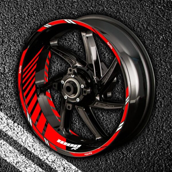 Комплект наклеек с полосами на колеса мотоцикла APRILIA 1000-R