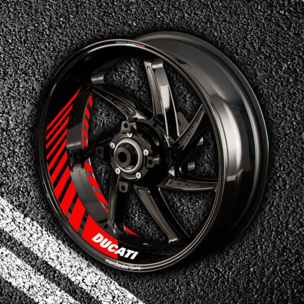 Комплект наклеек с полосами на колеса мотоцикла DUCATI