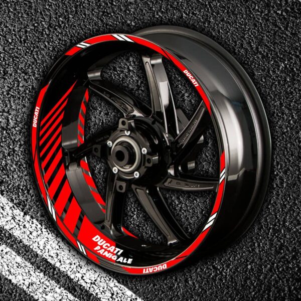 Комплект наклеек с полосами на колеса мотоцикла DUCATI PANIGALE