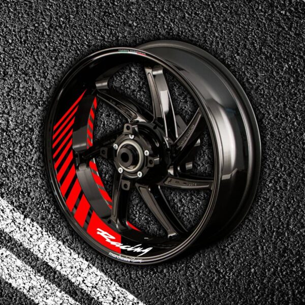 Комплект наклеек с полосами на колеса мотоцикла HONDA RACING