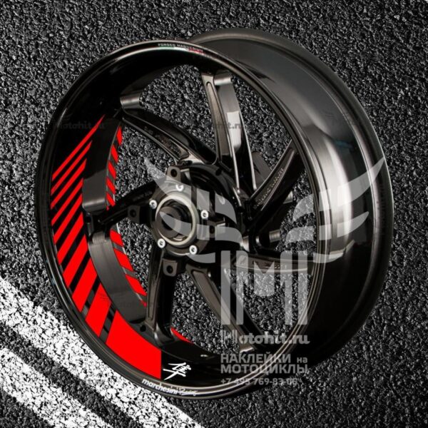 Комплект наклеек с полосами на колеса мотоцикла SUZUKI HAYABUSA-SYMBOL