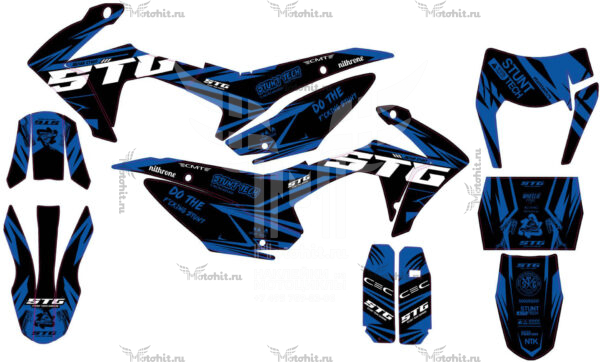 Комплект наклеек для STG FS 125, 140, 160-Blue