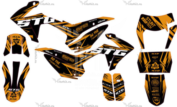 Комплект наклеек для STG FS 125, 140, 160-Golden