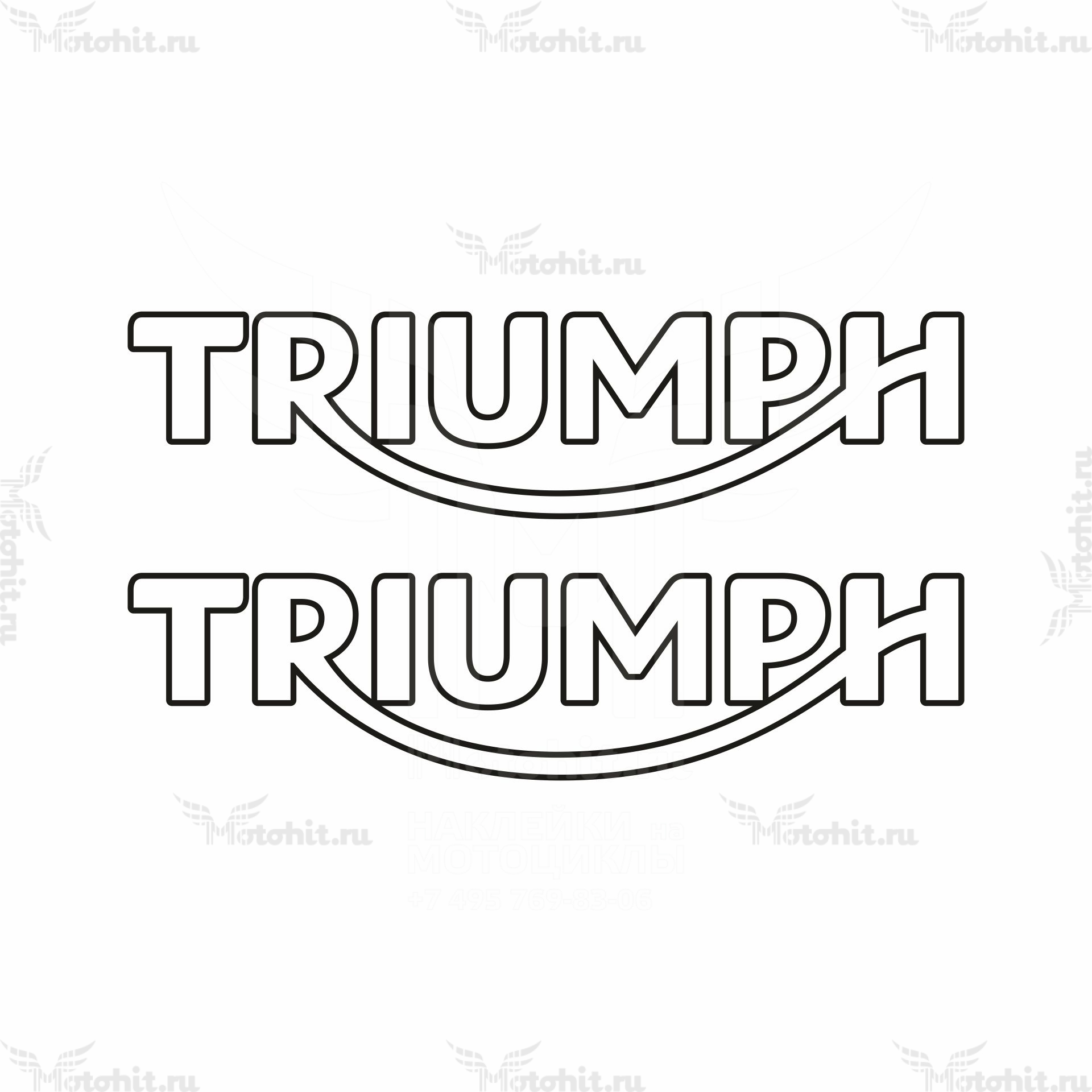 Наклейка DAYTONA TRIUMPH LOGO 2