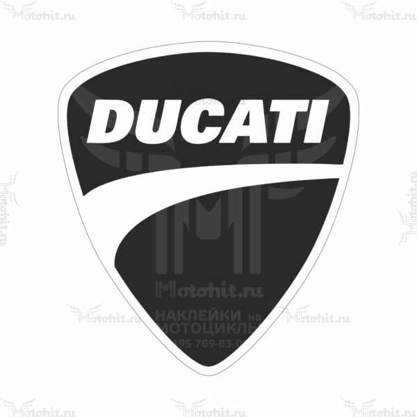 Наклейка DUCATI LOGO BLACK