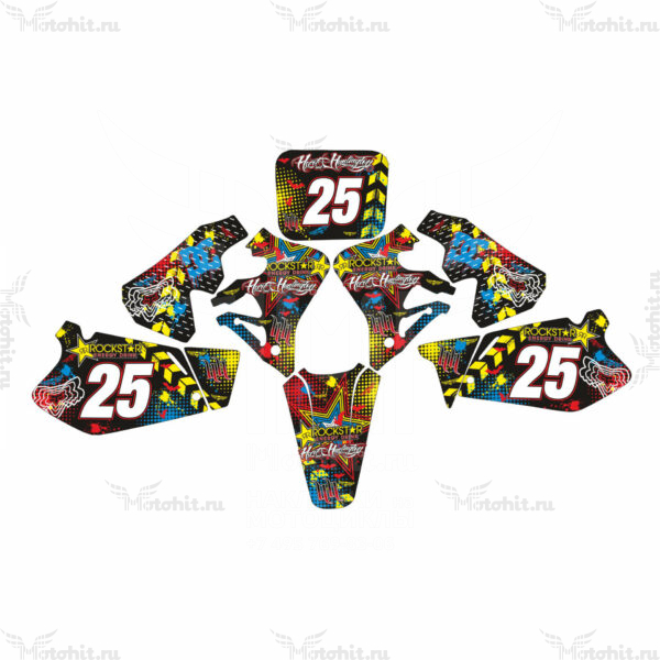 Комплект наклеек Honda CR-125 1995-1997 rainbow