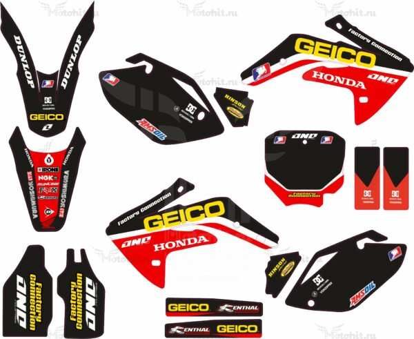 Комплект наклеек Honda CRF-150R 2006-2018