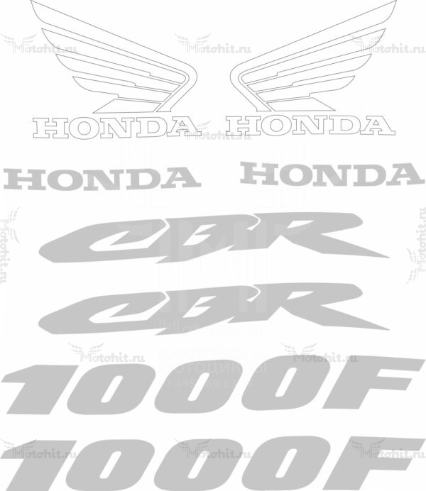 Комплект наклеек Honda CBR-1000-F 1999