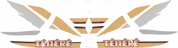 Комплект наклеек для Yamaha xtz 660 1996-silver-biege