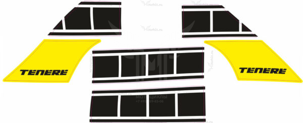Комплект наклеек для Yamaha xt660z Tenere 2009