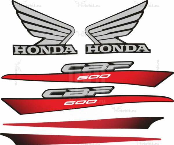 Комплект наклеек Honda CBF 600 2011+ BLACK