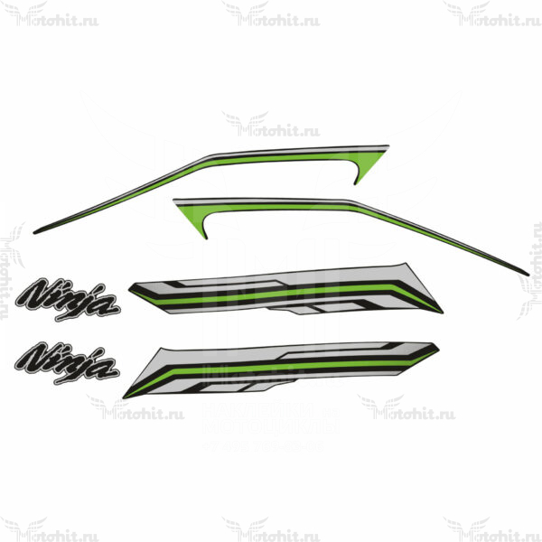 Комплект наклеек для мотоцикла Kawasaki ZX-14 2012