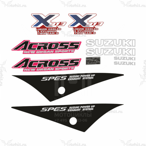 Комплект наклеек SUZUKI GSX-250-F Across