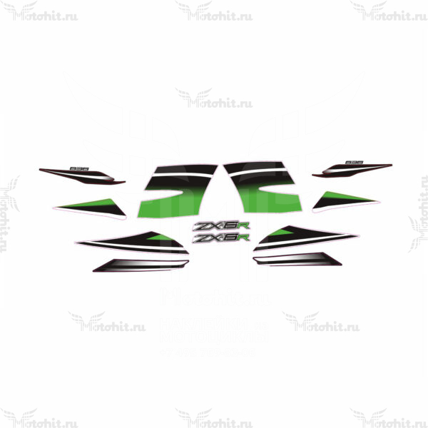 Комплект наклеек Kawasaki ZX-6 636 2015