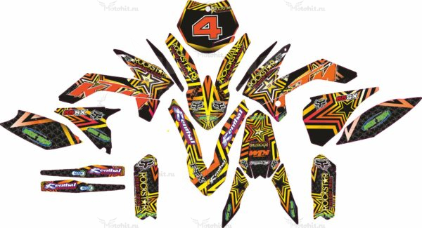 Комплект наклеек KTM-SX-85-2013-2017
