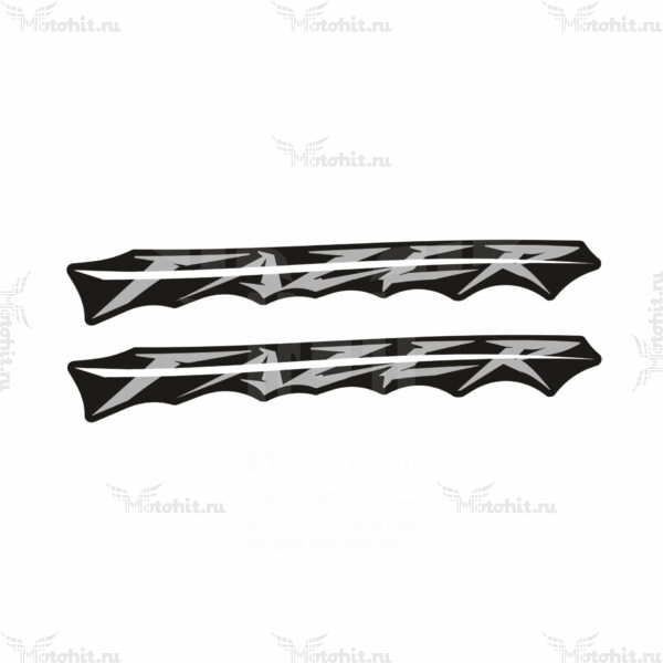 Комплект наклеек YAMAHA-FZ-1-2007 BLACK